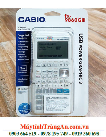 Casio FX-9860G III, Máy tính khoa học Vẽ đồ thị lập trình Casio FX-9860G III chính hãng (Bảo hành 02 năm) |MẪU MỚI -CÓ SẲN 